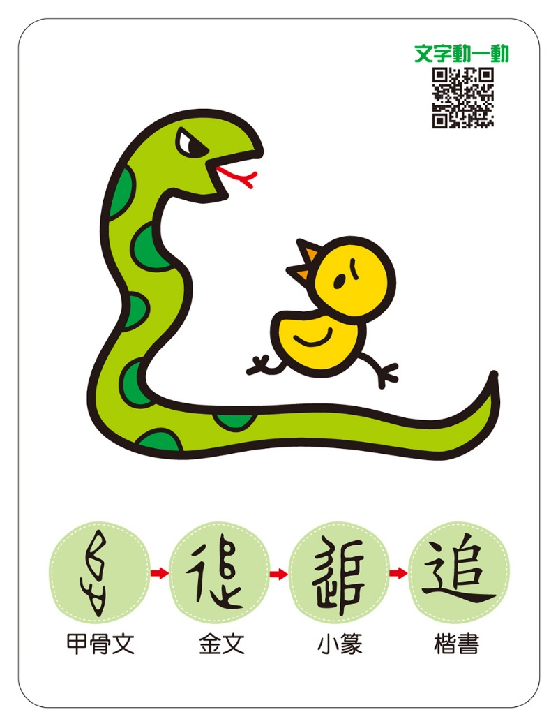 聯想認字圖畫卡：人物動作（40張雙面認字圖卡，掃描QR Code看學習動畫）【鐵盒收納】